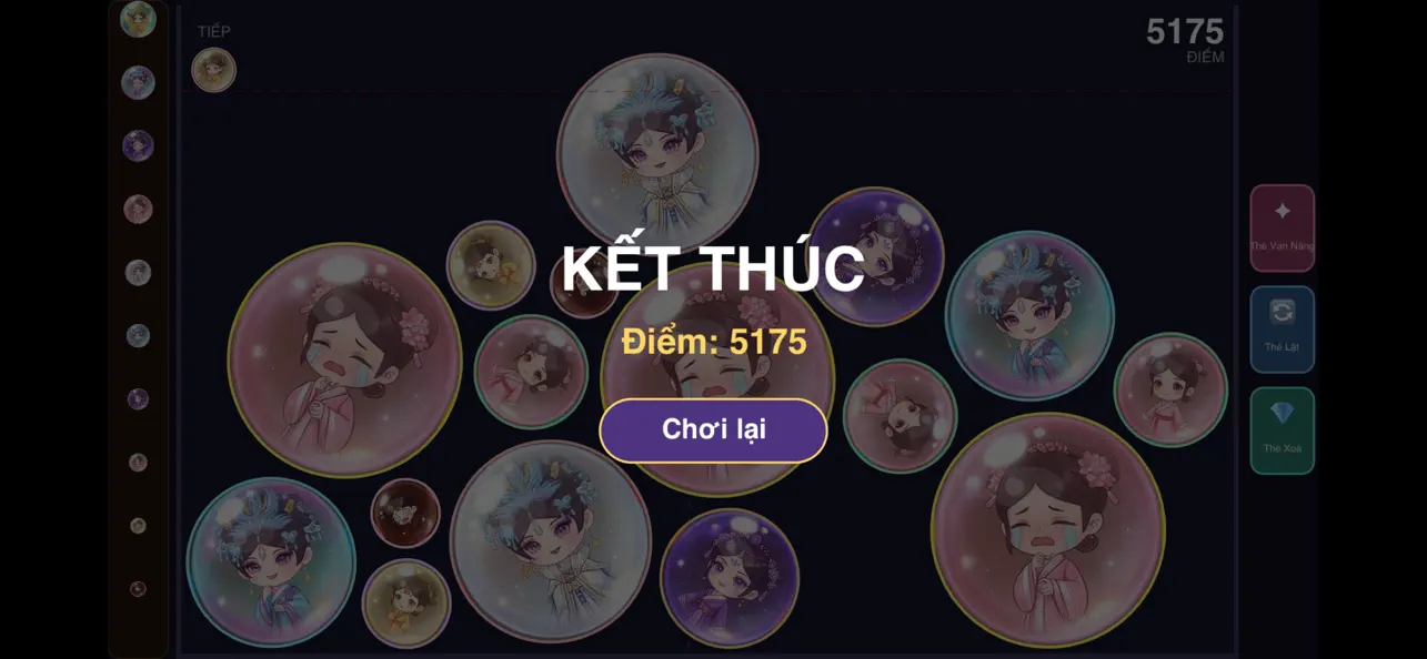 Đấu Trí Hoàng Cung - Màn hình kết thúc game