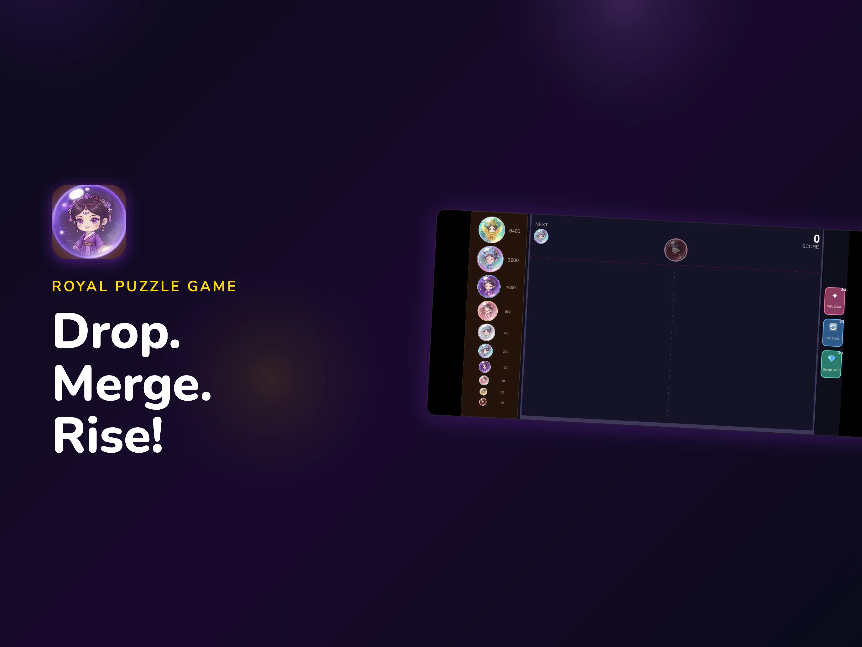 Royal Drop iPad - Drop merge and rise