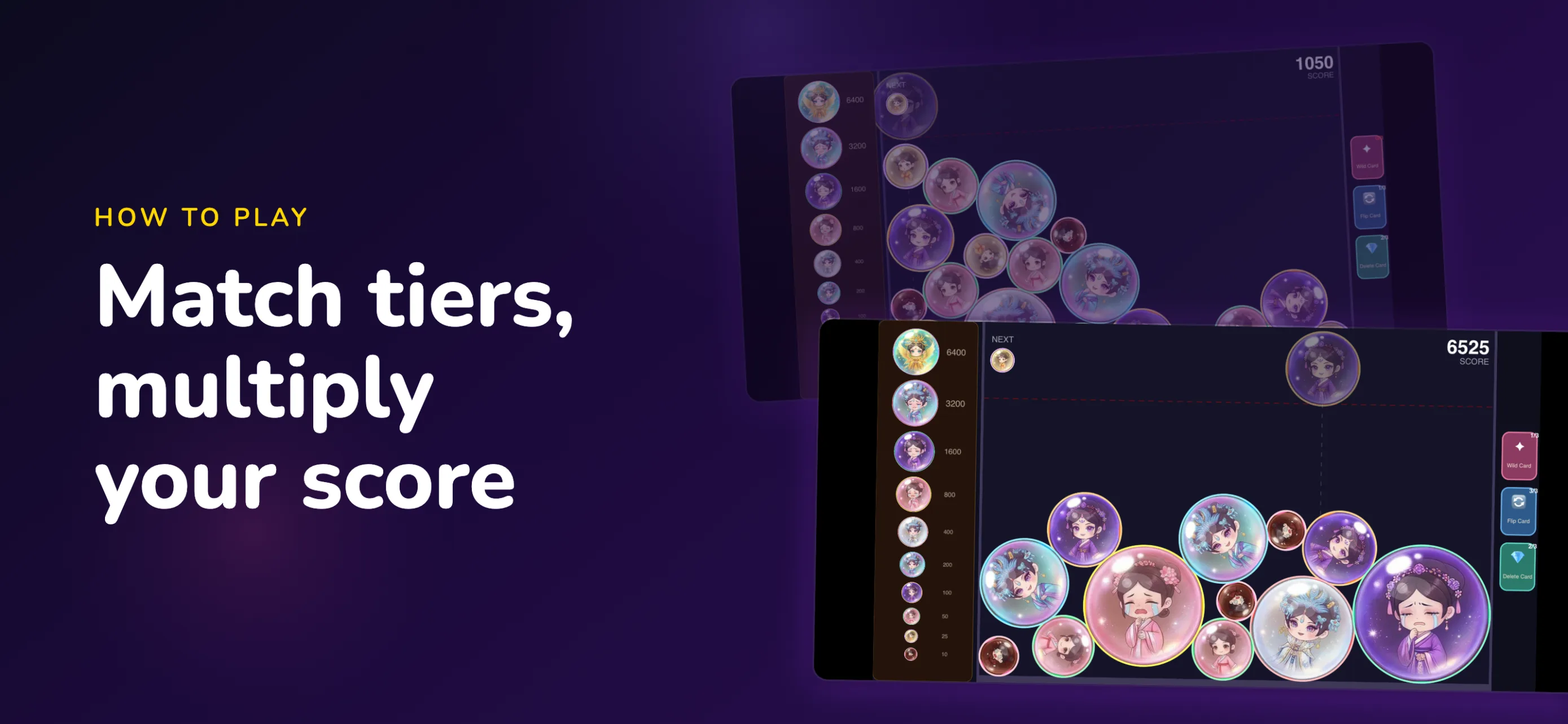 Royal Drop - Match tiers multiply score